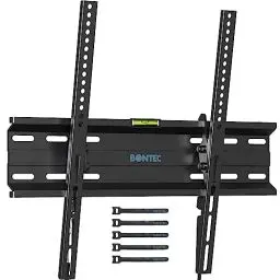 Produktbild: BONTEC TV Wandhalterung, Neigbare TV Halterung Ultraslim Universal für 23-60 Zoll LCD/LED/Plasma Fernseher Flach & Curved, Max. VESA 400x400, bis zu 45kg