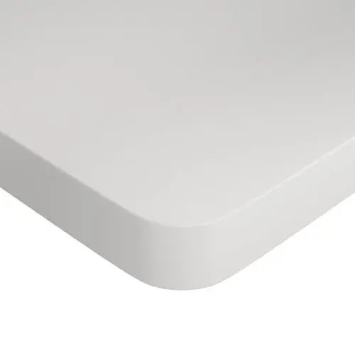 Produktbild: BONTEC Tischplatte 120x60 cm, 25 mm Dick Holz, DIY Bürotischplatte, Kompatibel Mit Höhenverstellbarem Gestell, Abriebfest, Wasserfest, Arbeitsplatte Für Büro Und Gaming, Weiß