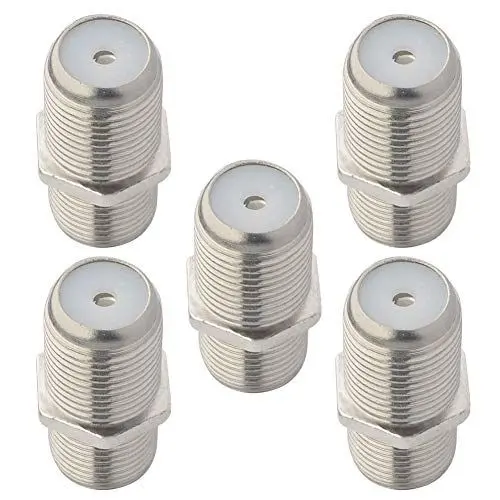 Produktbild: BOOBRIE F-Typ RG6 Koaxialkabel weiblich auf weiblich, SAT-Kabel, F-Buchse auf F-Buchse, Kupplung, RG6, Koaxialkabel, Verlängerungsadapter, Joiner, Gender Changer Stecker, 5 Stück