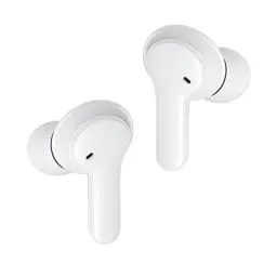 Produktbild: Boompods Bassline Compact True Wireless Bluetooth Kopfhörer, kabellose Ohrhörer & Ladebox, bis zu 27 Std. Spielzeit, TWS In-Ear Kopfhörer mit ENC Noise Cancelling Mikrofon, IPX4 Schutz Ear Buds, Weiß