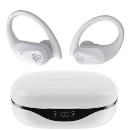 Produktbild: Boompods Sportpods Ocean Bluetooth Kopfhörer - Kabellos Sport-Ohrhörer mit ENC-Mikrofon, IPX4 Wasserdicht und 25 Std Akkulaufzeit, Schweißresistent In-Ear Kopfhörer für Fitness & Training, Schwarz