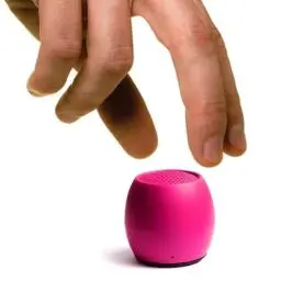 Produktbild: Boompods Zero Mini tragbarer Bluetooth Lautsprecher - Kabelloser Lautsprecher, IPX6 wasserdicht, 5 Std Spielzeit, Outdoor Speaker klein, Mikrofon & Dual Pairing, für Dusche, Reisen, iPhone, Rosa