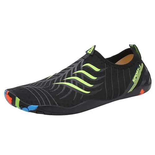 Produktbild: Boot- & Segelschuhe FüR Herren Espadrilles Damen -Wasserschuhe für Männer und Frauen, schnelltrocknende Schuhe, Wander-, Schwimm-, Tauchschuhe, Freizeitschuhe Herren Laufschuhe Herren (Green, 42)