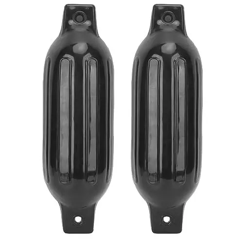 Produktbild: NDNCZDHC 2 Stück Bootsfender 5,5 x 20 Zoll Fenders Stoßstange für Yachten Fischerboote Pneumatikboote Schwarz