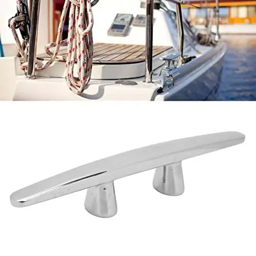 Produktbild: Bootsklampe, 1 Stück 316 Edelstahl Bootsklampe, Offene Basis Bootsklampe für Wasserfahrzeuge, Boote, Yachten, Kajaks, Jetski, Pierdeck (8 Zoll)