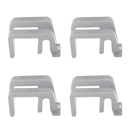 Produktbild: Bootsschienen-Clips, Langlebige Boots-Stoßstangen-Clips für Bootsyacht (GREY)