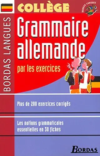 Produktbild: Bordas langues : Grammaire allemande par les exercices, collège