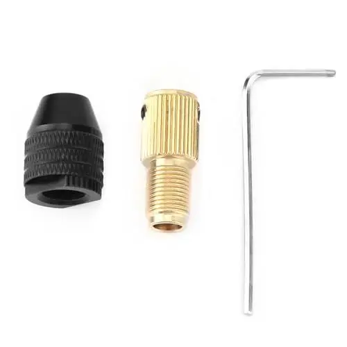 Produktbild: BORDSTRACT Miniatur-Selbstspannfutter, 0,3–3,4 mm Spannbereich für elektrisches Bohrmaschinenzubehör, Präzisionsbohren, Polieren und Schleifen (BORDSTRACTFcQt3H-04)