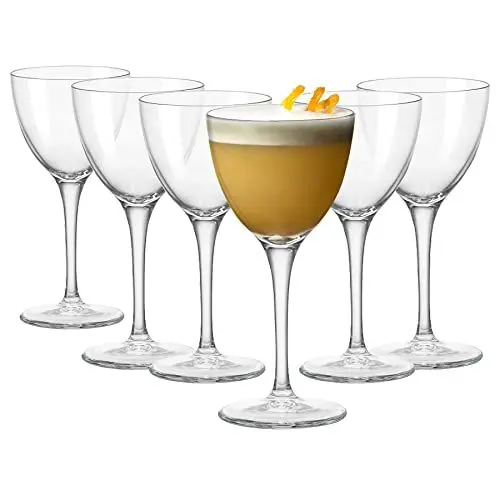 Produktbild: Bormioli Rocco 1797716 91281 Novecento Nick&Nora Set aus 6, Glas, Cl15,5, 15.5 milliliters, Durchsichtig