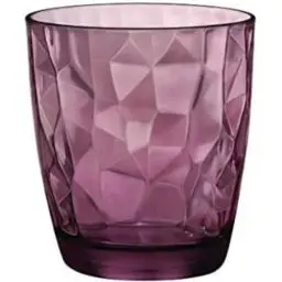 Produktbild: Bormioli Rocco Gläser Set Diamond 1 Stück (Farbe Rock, purple, Trinkgläser 305 ml, spülmaschinenfest, Wasserglas, für Cocktails / Wasser)