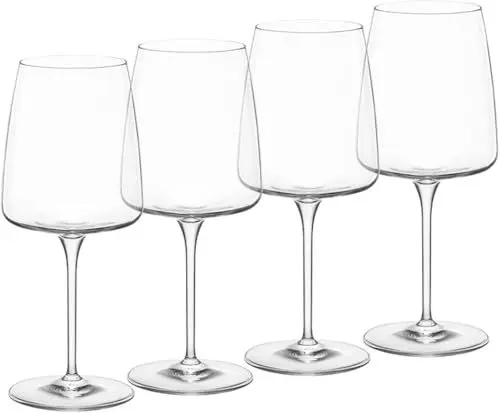 Produktbild: Bormioli Rocco Planeo - Set di 4 bicchieri rossi da 432 g, trasparente