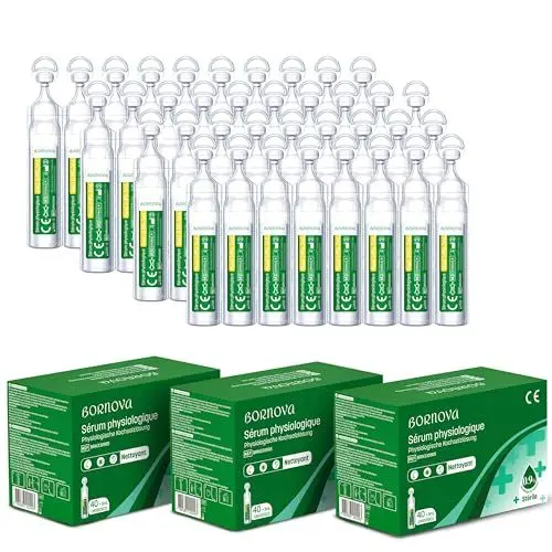 Produktbild: BORNOVA nacl 0.9 isotonische sterile physiologische kochsalzlösung nasenfrei baby nase wundreinigung saline solution Sterile Lösung für die Nasen Augen Ohrenhygiene (54 Sch. (Insg. 2160 x 5 ml))