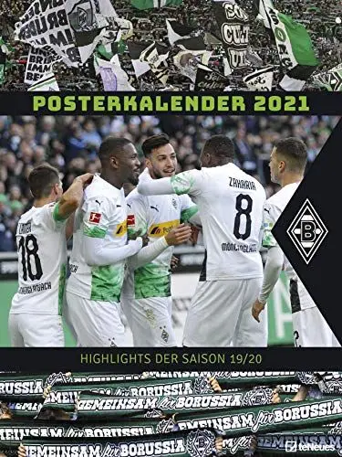 Produktbild: Borussia Mönchengladbach 2021 - Wandkalender XL - Fußballkalender - Fankalender - 48x64: Posterkalender
