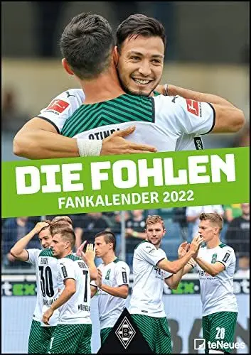 Produktbild: Borussia Mönchengladbach 2022 - Fußball-Kalender - Wand-Kalender - Fan-Kalender - 29,7x42 - Sport