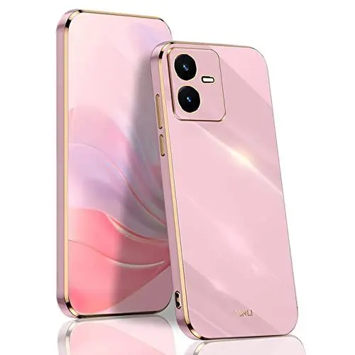 Produktbild: BORYA Hülle für Vivo Y22s / Vivo Y22, Ultra Dünn Stoßfest Premium TPU Bumper Handyhülle, Weiches Seidig Silikon Schutzhülle Elegant Galvanisiert Phnom Penh Case, Violett
