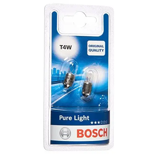 Produktbild: Bosch T4W Lampe Pure Light 12V 4W BA9s (2 Stück)