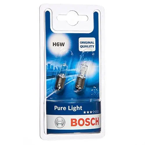 Produktbild: Bosch H6W Pure Light Fahrzeuglampen - 12 V 6 W BAX9s - 2 Stücke