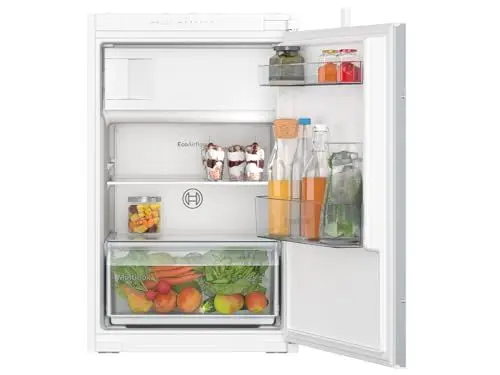 Produktbild: BOSCH KIR21NSE0 Einbau-Kühlschrank Serie 2, integrierbarer Kühlautomat ohne Gefrierfach 88x56 cm, 136L Kühlen, Schleppscharnier, MultiBox XXL, LED-Beleuchtung, EcoAirflow, SuperCooling