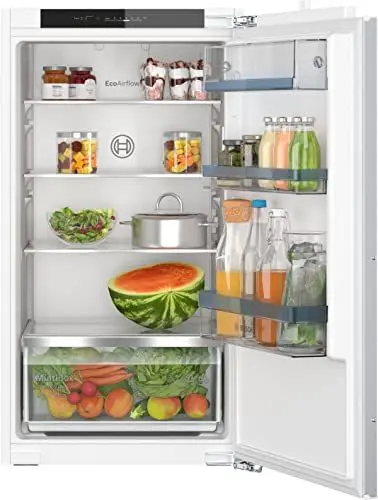 Produktbild: BOSCH KIR31VFE0 Einbau-Kühlschrank Serie 4, integrierbarer Kühlautomat ohne Gefrierfach 102x56 cm, 165L Kühlen, Flachscharnier, MultiBox XXL, LED-Beleuchtung, EcoAirflow, SuperCooling