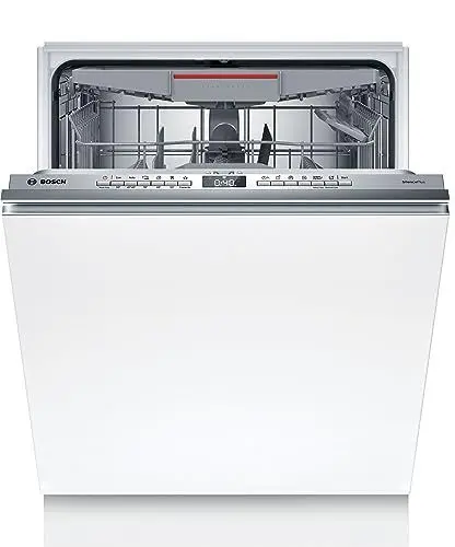 Produktbild: Bosch SMV4ECX24E Serie 4, Smarter Geschirrspüler Vollintegriert, 60cm, Spülmaschine Made in Germany, Besteckschublade, besonders leise, bessere Trocknungsleistung mit EfficientDry, Rackmatic, AquaStop