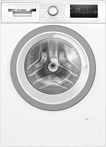 Produktbild: BOSCH WAN28K23 Waschmaschine Serie 4, Frontlader mit 8kg Fassungsvermögen, 1400 UpM, EcoSilence Drive: leises und sparsames Waschen, Hygiene Plus, Speed Perfect, Weiß, 60cm, Amazon Exclusive Edition