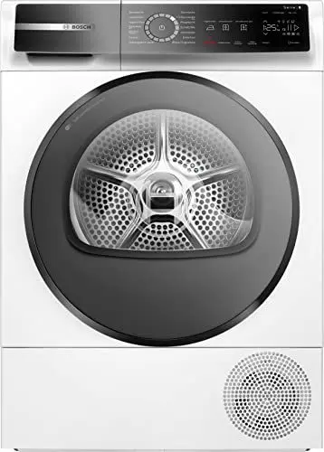 Produktbild: BOSCH WQB245B40 Wäschetrockner Serie 8, Wärmepumpentrockner mit 9kg Fassungsvermögen,AutoDry, SmartDry, Home Connect, AntiVibration Design, Sensitive Drying System, Weiß, 60cm