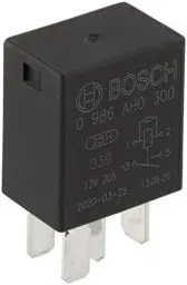 Produktbild: Bosch 0986AH0300 Mini-Relais 12V 20A, IP5K4, Betriebstemperatur von -40° bis 85°, Schließer-Relais, 4 Pins