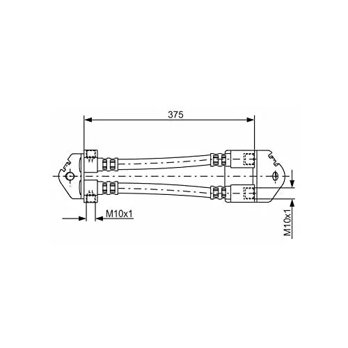 Produktbild: Bosch 1987481072 Bremsschlauch