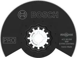 Produktbild: Bosch 1x PRO Multi Material ACZ 85 EIB Blatt für Multifunktionswerkzeuge (für Nichteisenmetalle, Kompaktlaminat-Vinyl, PVC, Ø 85 mm, Professional Zubehör Multifunktionswerkzeug)