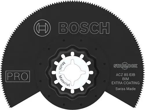 Produktbild: Bosch 1x PRO Multi Material ACZ 85 EIB Blatt für Multifunktionswerkzeuge (für Nichteisenmetalle, Kompaktlaminat-Vinyl, PVC, Ø 85 mm, Professional Zubehör Multifunktionswerkzeug)