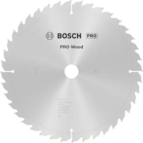 Produktbild: Bosch 1x PRO Wood Kreissägeblatt für Netz-Kapp‑ und Gehrungssägen (für Weichholz, Hartholz, Ø mm, Professional Zubehör Kapp- und Gehrungskreissäge)