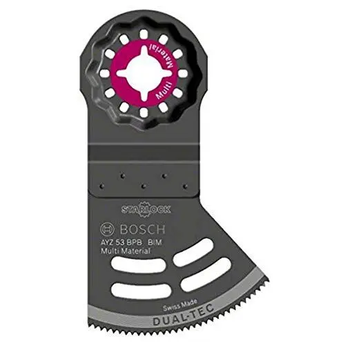 Produktbild: Bosch Accessories 2609256 F07 Zubehör Starlock Klinge dual-tec Trockenbauschrauber AYZ 53 BPB, schwarz, 2609256F07