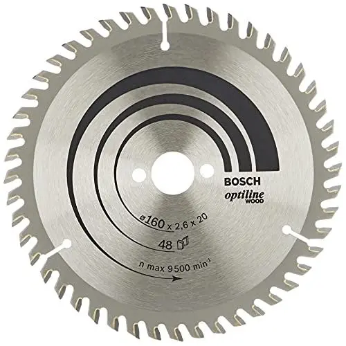 Produktbild: Bosch 1x PRO Wood Kreissägeblatt für Akku-Handkreissägen (für Weichholz, Hartholz, Ø mm, Professional Zubehör Handkreissäge)