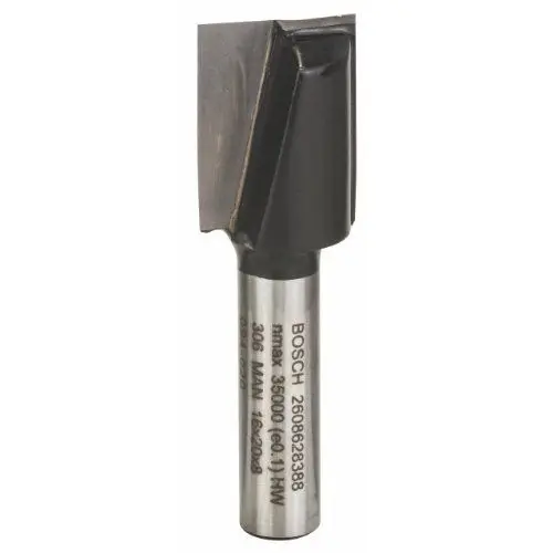 Produktbild: Bosch Accessories Bosch Professional Nutfräser Standard for Wood (für Holz, Ø 16 mm, Arbeitslänge 20 mm, Zubehör Handfräse)