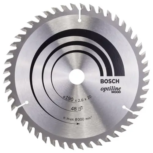 Produktbild: Bosch 1x PRO Wood Kreissägeblatt für Akku-Handkreissägen (für Weichholz, Hartholz, Ø mm, Professional Zubehör Handkreissäge)
