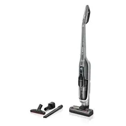 Produktbild: Bosch Akku-Staubsauger Athlet Ultimate ProSilence BBH7SIL, kabelloser Handstaubsauger, beutellos, hohe Saugleistung, Lange Laufzeit, Fugendüse, alle Bodenarten, leise, grau/Silber
