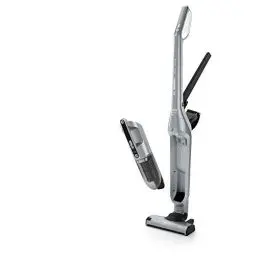 Produktbild: Bosch Akku-Staubsauger Flexxo 2in1 Serie 4 BCH3P210, kabelloser Handstaubsauger, beutellos, hohe Saugleistung, Lange Laufzeit, Kurze Ladezeit, Fugendüse, alle Bodenarten, Silber