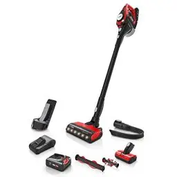 Produktbild: Bosch Akku-Staubsauger Unlimited Gen2 Serie 8 ProAnimal BCS8224PET, Tierhaar-Staubsauger, beutellos, bis 65 Min Laufzeit, mit Wechselakku, Schnellladegerät, Hygiene-Filter, Tierhaar-Bürstenrolle, rot