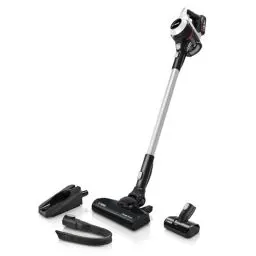 Produktbild: Bosch Akku-Staubsauger Unlimited Serie 6 BKS611MTB, kabelloser Handstaubsauger, beutellos, leicht, Hygiene-Filter, hohe Saugleistung, Lange Laufzeit, Fugendüse, alle Bodenarten, weiß