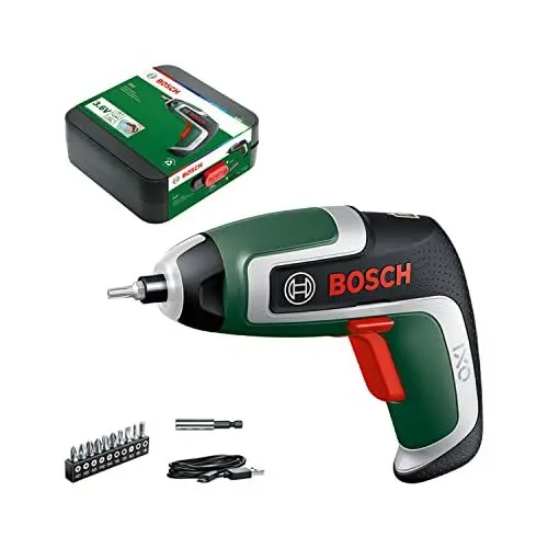 Produktbild: Bosch Akkuschrauber IXO (7. Generation·· 3,6V·· 2,0Ah·· 5,5Nm·· mit Mikro-USB-Kabel·· kompatibel mit IXO-Collection-Aufsätzen·· schraubt bis zu 190 Schrauben·· in Aufbewahrungsbox)