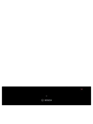 Produktbild: Bosch BIC510NB0 Serie 6 Wärmeschublade, 14 x 60 cm, 23 L, max. 64 Espresso-Tassen, 14 Teller, stufenlose Temperaturregelung, Push-Pull-Mechanismus, Warmhalten von Speisen, Geschirr vorwärmen, Schwarz