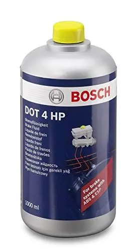 Produktbild: Bosch Bremsflüssigkeit DOT 4 HP, 1 L - für alle modernen Fahrzeuge mit ABS- und ESP-Bremssystemen
