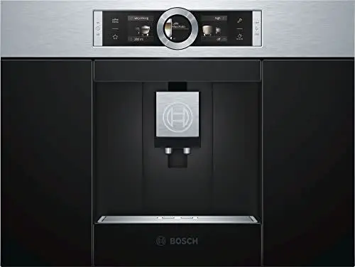Produktbild: Bosch CTL636ES1 Serie 8 Einbau-Kaffee-Vollautomat, 45 x 56 cm Nische, 2,4L Wassertank, autoMilk Clean nach jedem Getränk, SilentCeram Drive leises Mahlwerk, MyCoffee Getränke speichern
