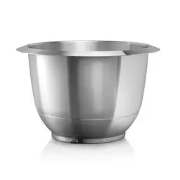 Produktbild: Bosch Edelstahl-Rührschüssel MUZ5ER2, 3,9 Liter, max. Teigmenge 2,7 kg, geschmacksneutral, lebensmittelecht, spülmaschinengeeignet, passend für Küchenmaschine Serie 4