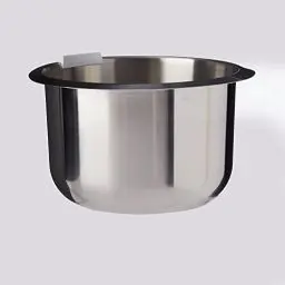 Produktbild: Bosch Edelstahl-Schüssel MUZ4ER2, 3,9 Liter, max. Teigmenge 2,7 kg, geschmacksneutral, lebensmittelecht, spülmaschinengeeignet, passend für MUM4 Küchenmaschine