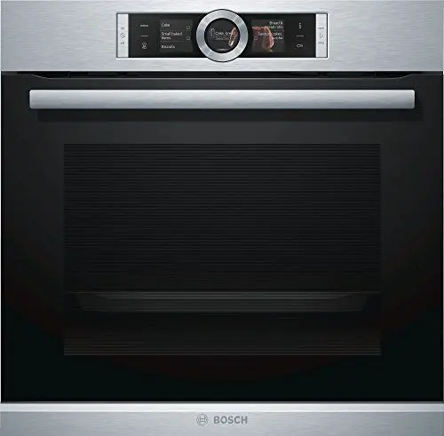 Produktbild: Bosch HBG636ES1 Serie 8 Einbau-Backofen, 60 x 60 cm, Made in Germany, EcoClean Direct Reinigungshilfe, Assist Backeinstellung auf Knopfdruck, PerfectBake Backsensor, PerfectRoast Bratthermometer