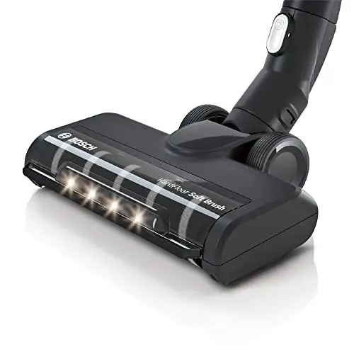 Produktbild: Bosch Hartboden-Softdüse BHZUHF, geeignet für kabellose Unlimited Serie 6 und 8 Akku-Staubsauger, für Parkett und Fliesen, LED-Beleuchtung, sanfte Reinigung, Original-Zubehör, schwarz