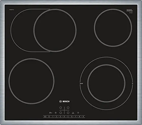 Produktbild: Bosch PKN645FP1E Serie 6 Elektrokochfeld (autark) / 60 cm/Schwarz/Umlaufender Rahmen/DirectSelect / 17 Leistungsstufen/PowerBoost/ReStart/ohne Kindersicherung