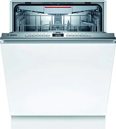 Produktbild: Bosch SMV4HVX31E Serie 4 Smarter Geschirrspüler vollintegriert, 60 cm breit,Besteckschublade, Extra Trocknen auf Knopfdruck, Rackmatic höhenverstellbarer Oberkorb, Einbau, Kunststoff, Weiß