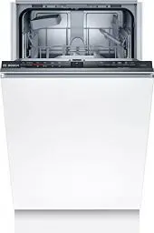 Produktbild: Bosch Hausgeräte SRV2HKX41E Serie 2 Geschirrspüler Vollintegriert, 45 cm breit, Besteckkorb, Extra Trocknen auf Knopfdruck, InfoLight rot, AquaStop Schutz gegen Wasserschäden, Mehrfarbig